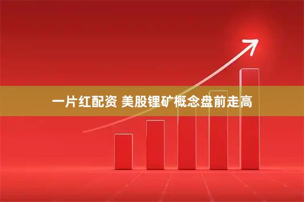 一片红配资 美股锂矿概念盘前走高